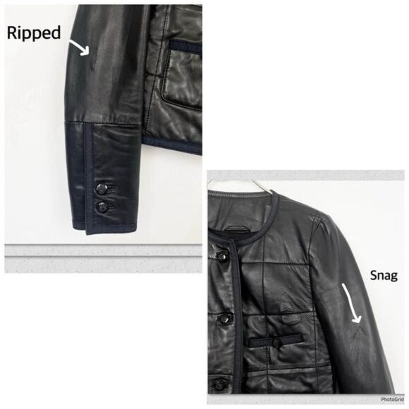 Maje buttery soft lamb leather black jacket Small - Picture 6 of 11